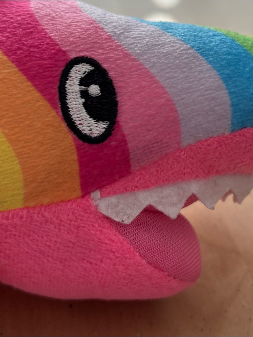 NANCO Rainbow Shark Plushie. Brand New. 11 Inches. Great Gift. Fast Shipping - Picture 8 of 12
